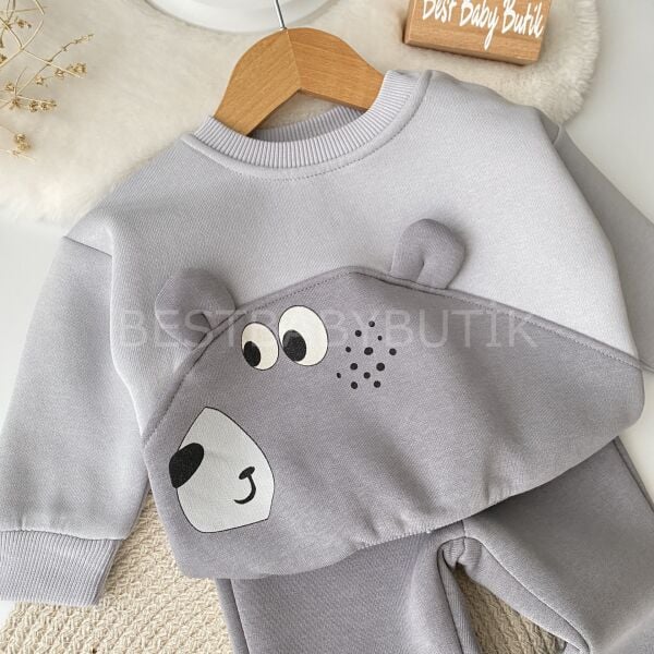 Ayıcık Kulaklı Şardonlu 2’Li Takım