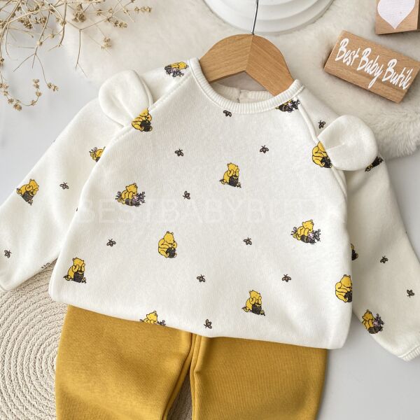 Winnie Pooh Kulak Detaylı Şardonlu 2’Li Takım