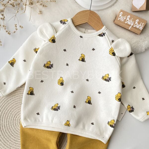 Winnie Pooh Kulak Detaylı Şardonlu 2’Li Takım