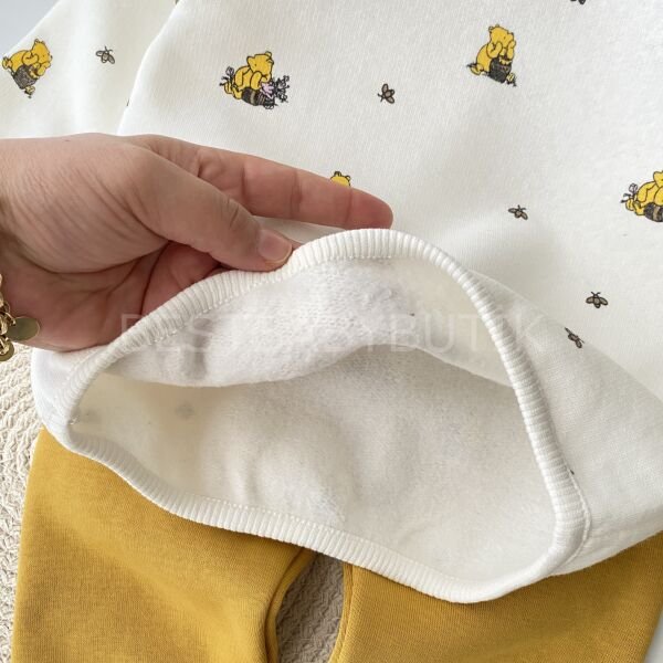 Winnie Pooh Kulak Detaylı Şardonlu 2’Li Takım