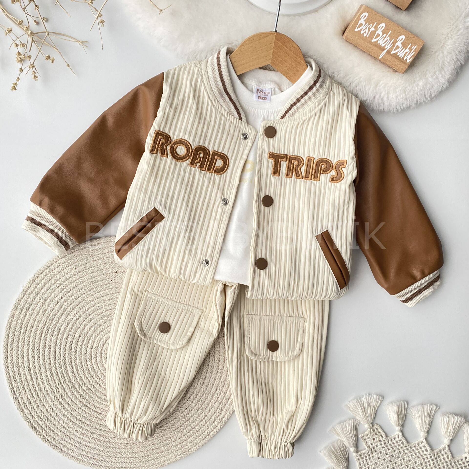 Premium Road Deri Ceketli 3’Lü Takım 18-24 AY