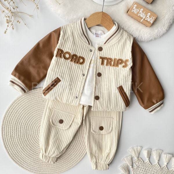 Premium Road Deri Ceketli 3’Lü Takım