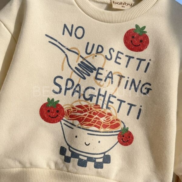 Domates Spagetti Detaylı Damalı Oversize Pinterest Takım 12-18 AY