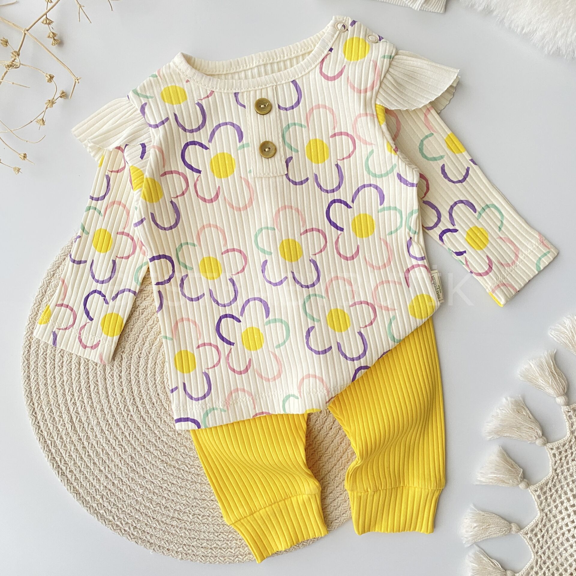 Papatyalı Fitilli Kaşkorse 2’Li Takım