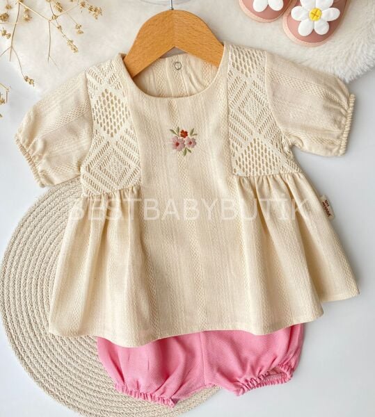 Çiçek Nakışlı Robalı 2’Li Takım