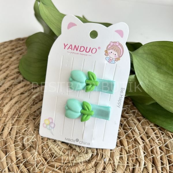 LALE DETAYLI KLİPS TOKA