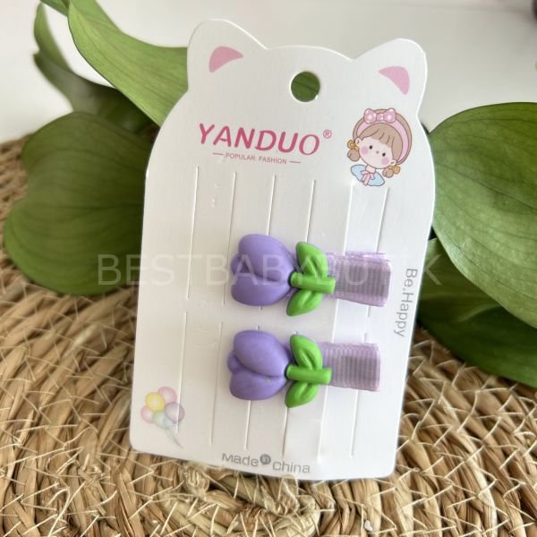 LALE DETAYLI KLİPS TOKA