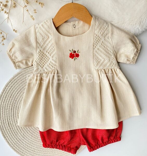 Çiçek Nakışlı Robalı 2’Li Takım