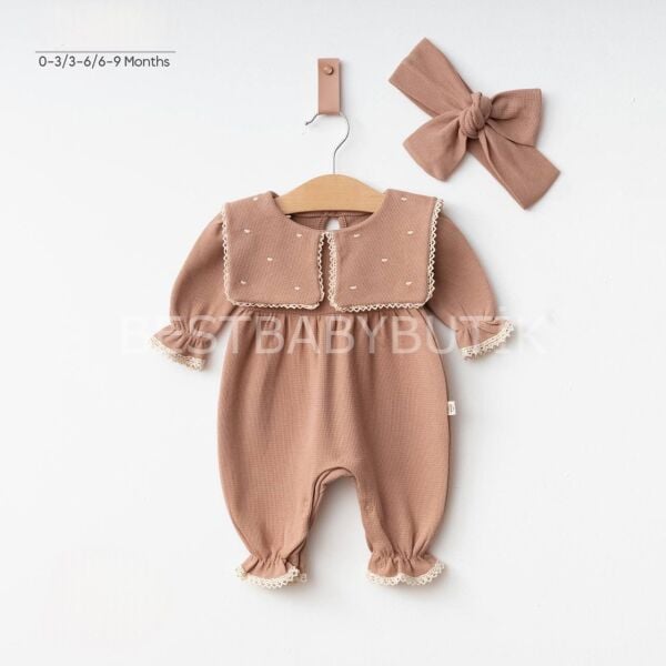 Premium Koleksiyon Kalpli Yaka Detaylı Tulum