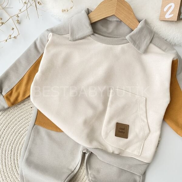 Polo Yaka Detaylı Cepli Renkli 2’Li Takım