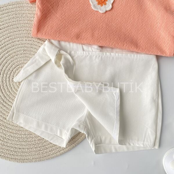 Papatya Örgü Detaylı Şort Etekli 2’Li Takım 18-24 AY