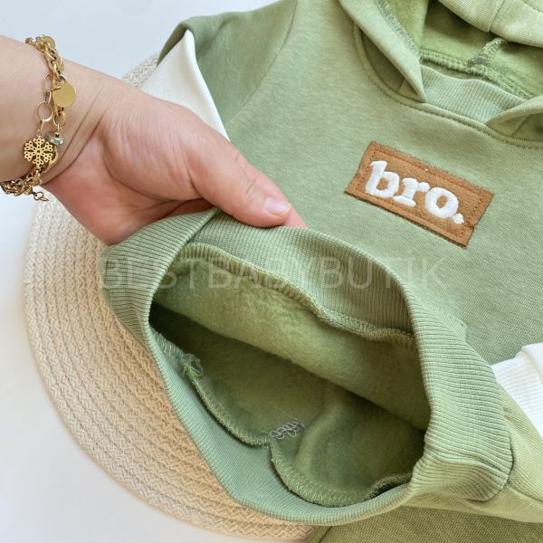 BRO CEP DETAYLI KAPŞONLU 3’İP ŞARDONLU KIŞLIK 2’LI TAKIM