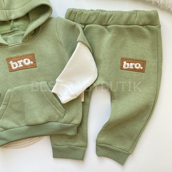 BRO CEP DETAYLI KAPŞONLU 3’İP ŞARDONLU KIŞLIK 2’LI TAKIM