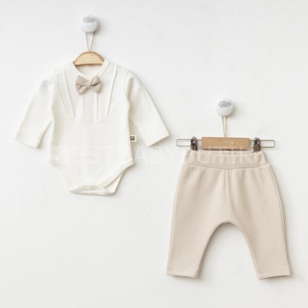 Premium Papyonlu Yelekli %100 Pamuk 3’Lü Takım- MEVLÜT TAKIMI