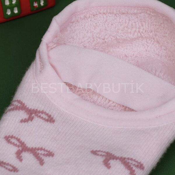 Termal Kaymaz Taban Babet Çorap-PEMBE 1/2 YAŞ
