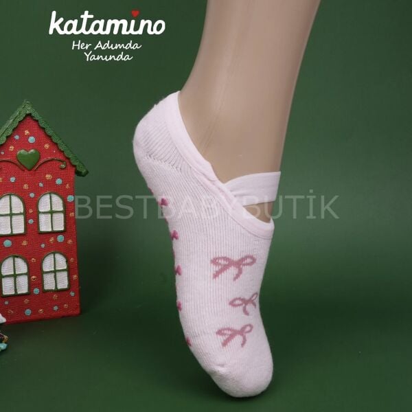 Termal Kaymaz Taban Babet Çorap-PEMBE 1/2 YAŞ