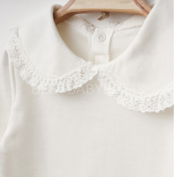 Premium Bebe Yaka Detaylı Bereli 3’Lü Tulum Seti