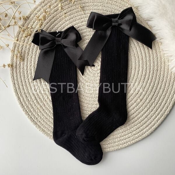 Fiyonklu Dizaltı Fitilli Uzun Çorap 6-12 AY