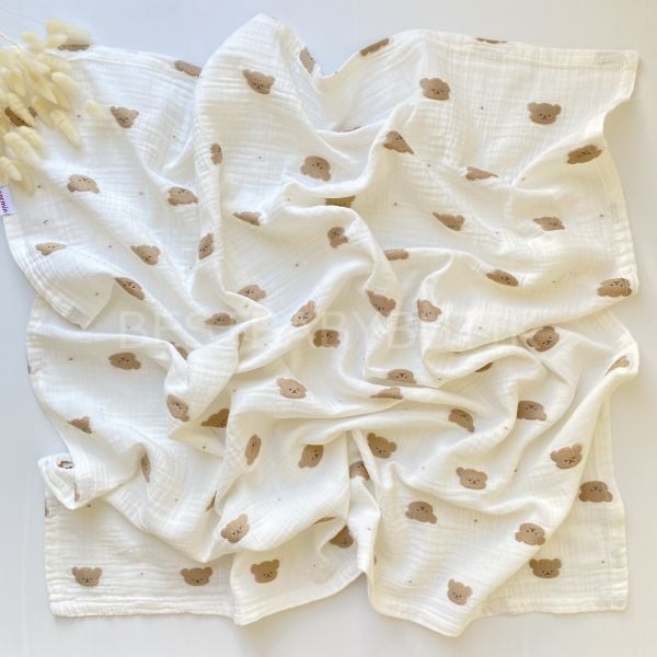 AYICIK DESENLİ MÜSLİN BATTANİYE 80x90 cm