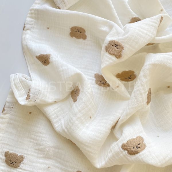 AYICIK DESENLİ MÜSLİN BATTANİYE 80x90 cm