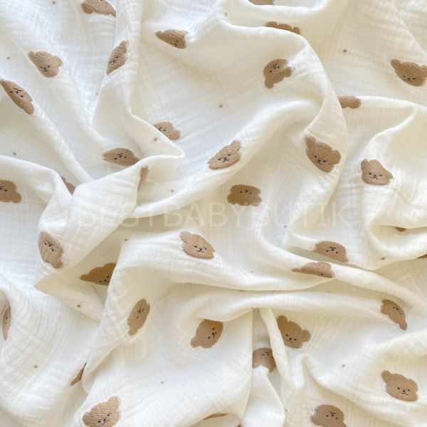AYICIK DESENLİ MÜSLİN BATTANİYE 80x90 cm