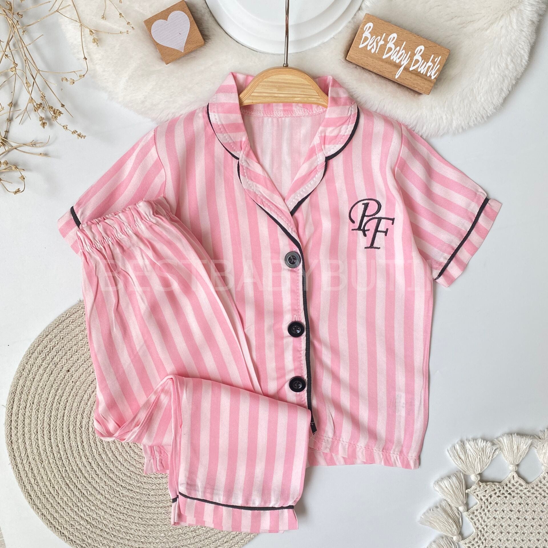 Yumuşak Dokulu Yazlık Pijama Takımı 1 YAŞ