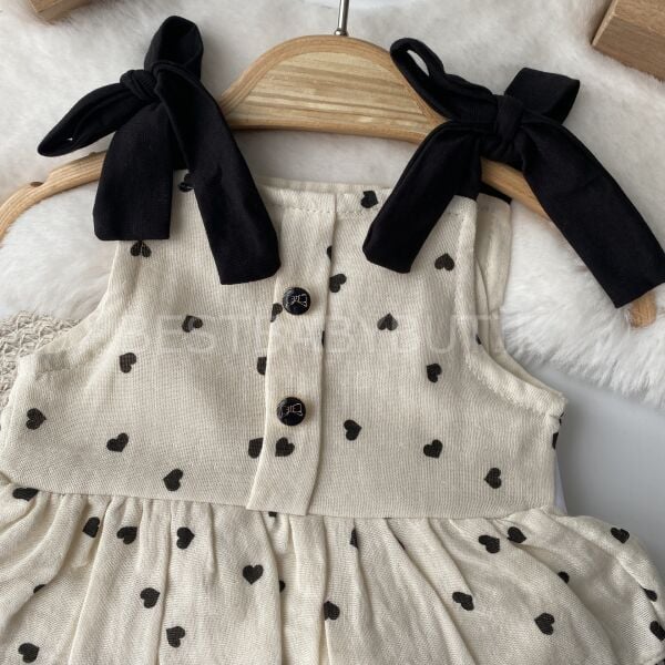 Pera Kalpli Fırfırlı Müslin Elbise (DAR KALIP) 12-18 AY