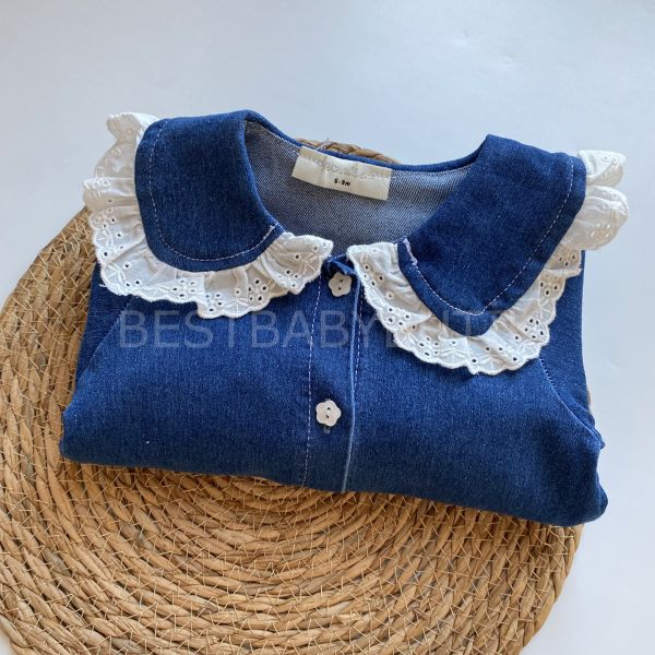 FİSTO BEBE YAKA KOT TULUM