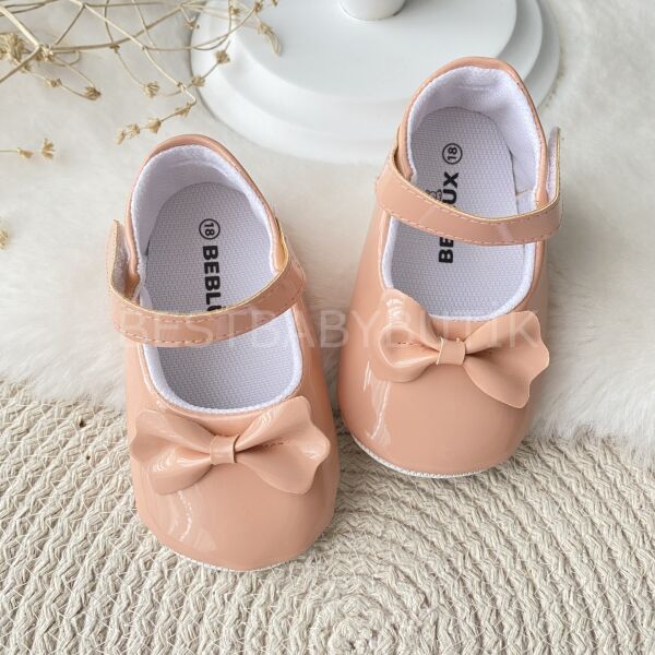 Fiyonklu Rugan Ayakkabı