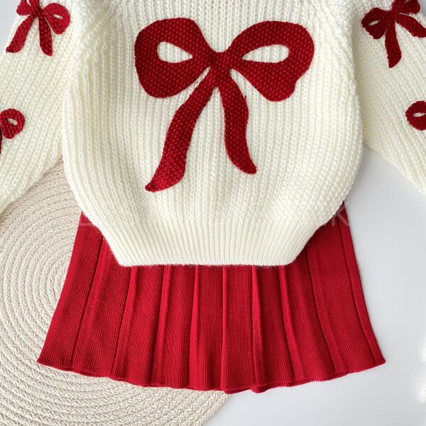 Kurdale Detaylı Triko Etekli 3’Lü Takım 6-12 AY