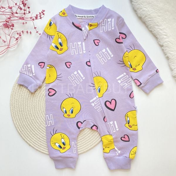 Hİ TWETTY KALP BASKILI FERMUARLI TULUM