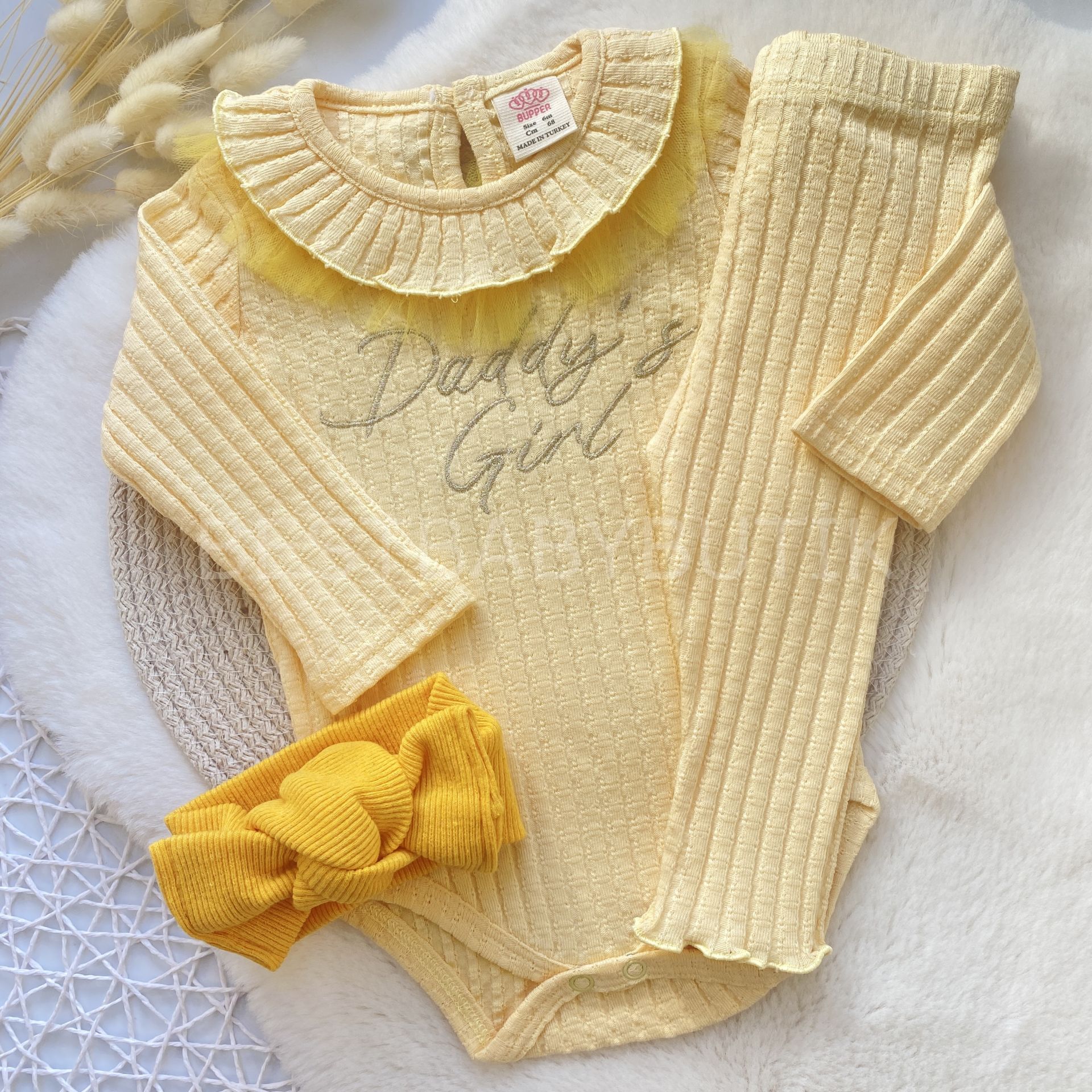 DADDYS GİRL (BABASININ KIZI) TÜTÜ DETAYLI MEVSİMLİK ALT ÜST TAKIM