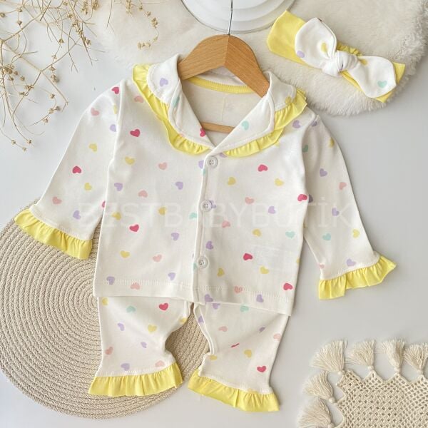 Kalpli Bandanalı Pijama Takımı