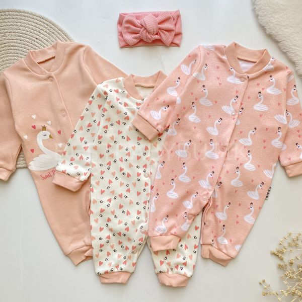 SWEET PRİNCESS KUĞU DETAYLI 3’LÜ TULUM SETİ