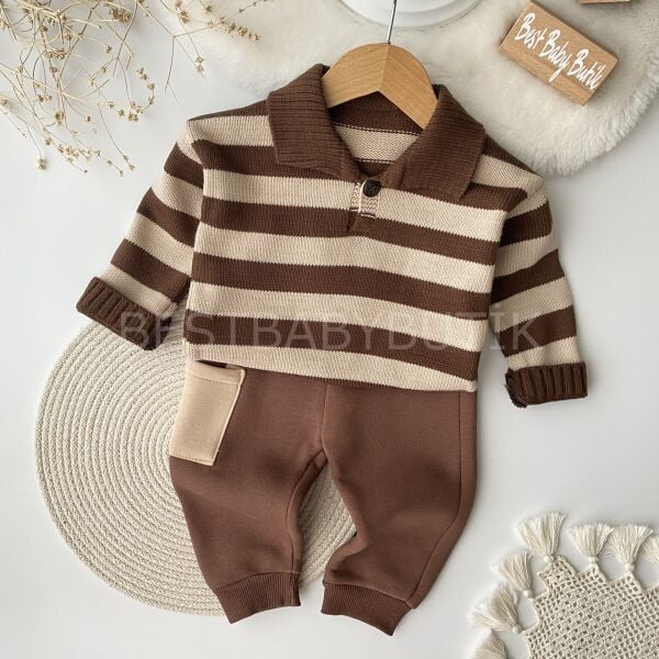 Polo Yaka Detaylı Triko 2’Li Takım