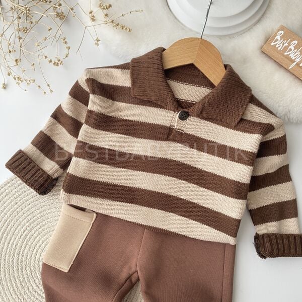 Polo Yaka Detaylı Triko 2’Li Takım