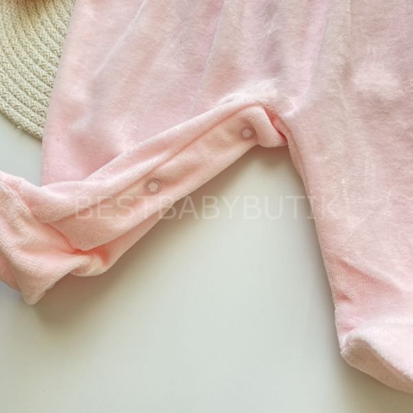 MEVA NAKIŞLI PELUŞ YAKA DETAYLI KADİFE TULUM