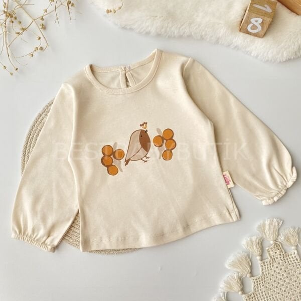 Çiçek Nakışlı Bebek Yaka Hırkalı 3’Lü Takım