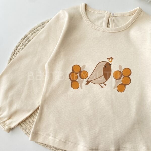 Çiçek Nakışlı Bebek Yaka Hırkalı 3’Lü Takım