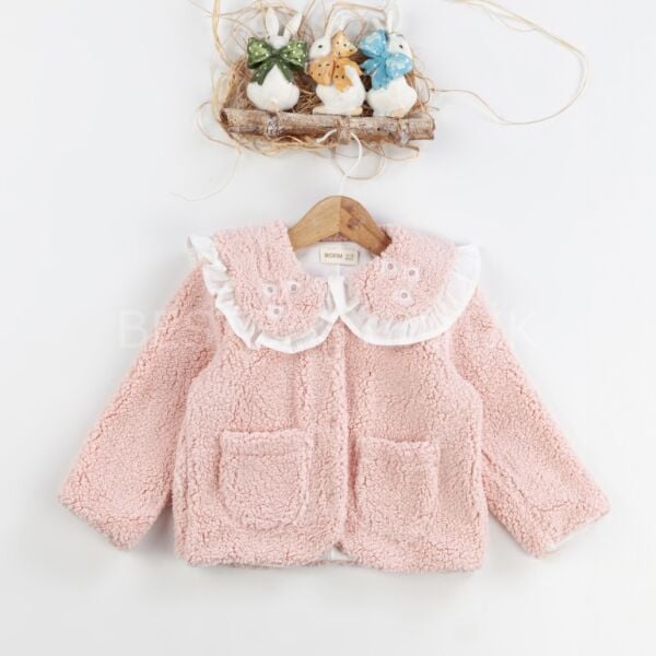 Wofim Astarlı Önden Çıtçıtlı Peluş Hırka