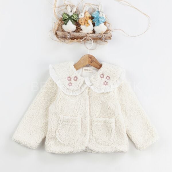 Wofim Astarlı Önden Çıtçıtlı Peluş Hırka