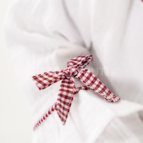 Pitikare Kurdaleli Müslin Gömlekli Kot Pantolonlu Takım (1-2-3YAŞ) 1 YAŞ