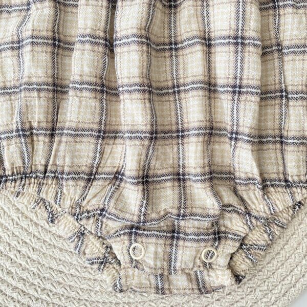 Çiçek Nakışlı Yaka Detaylı Romper Tulum 3-6 AY