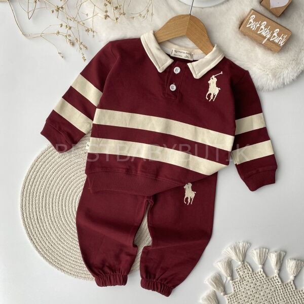 Polo Yaka Çizgili Mevsimlik Takım