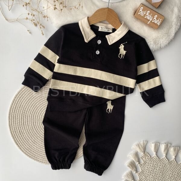 Polo Yaka Çizgili Mevsimlik Takım