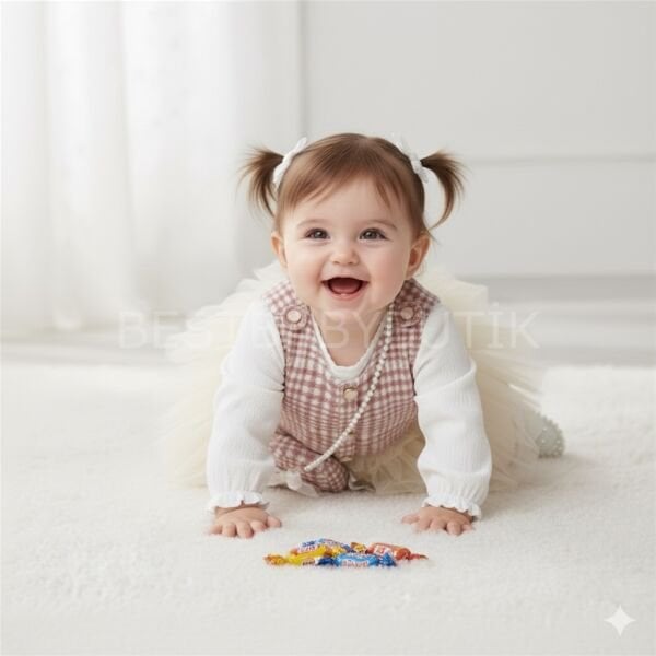 Viola Tütü Jileli Gömlek Ve İnci Çantalı 3’Lü Elbise Takımı