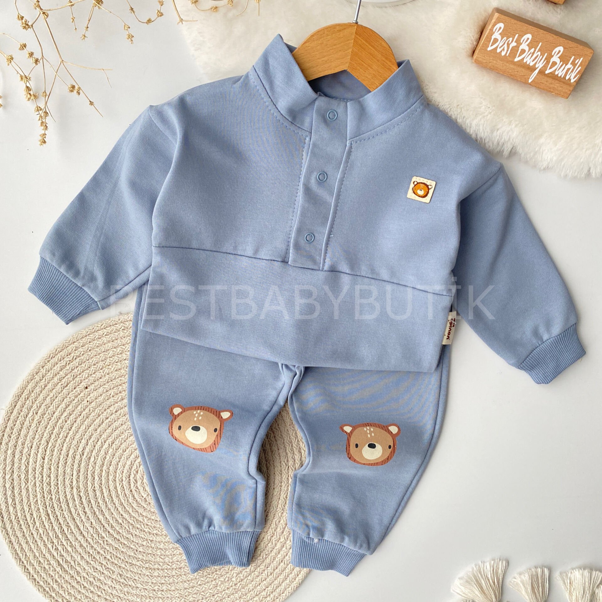 Ayıcık Baskılı Hakim Yaka Takım 9-12 AY