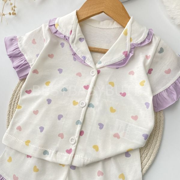 Kalpli Fırfırlı Pijama Takımı