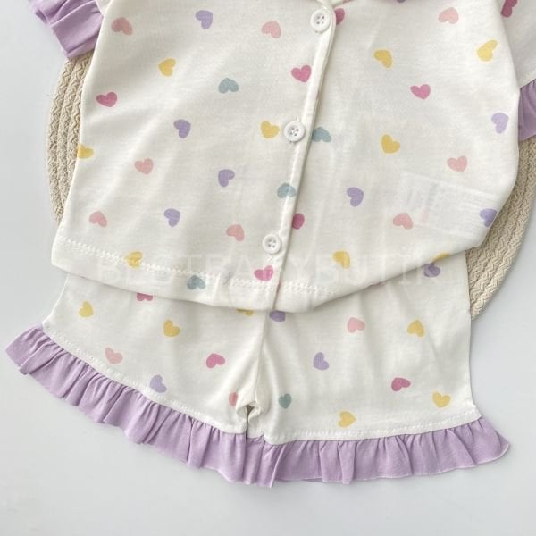 Kalpli Fırfırlı Pijama Takımı