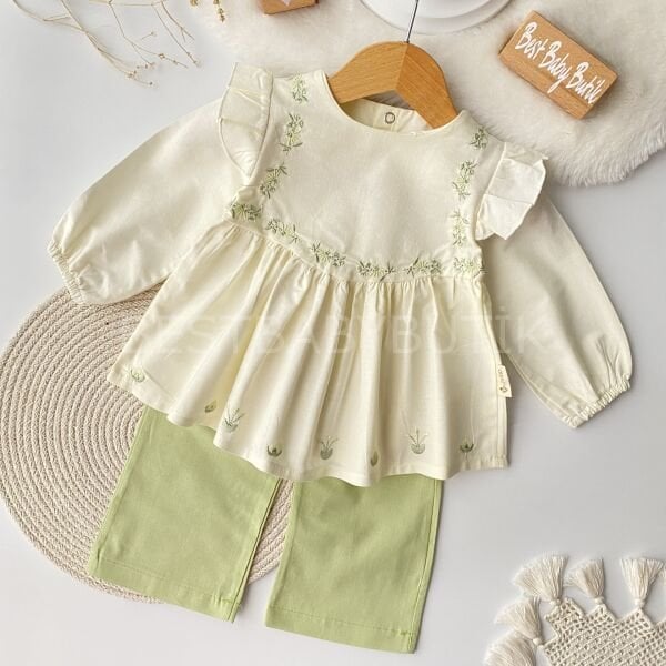 Elena Çıtır Çiçek Nakışlı Robalı Takım